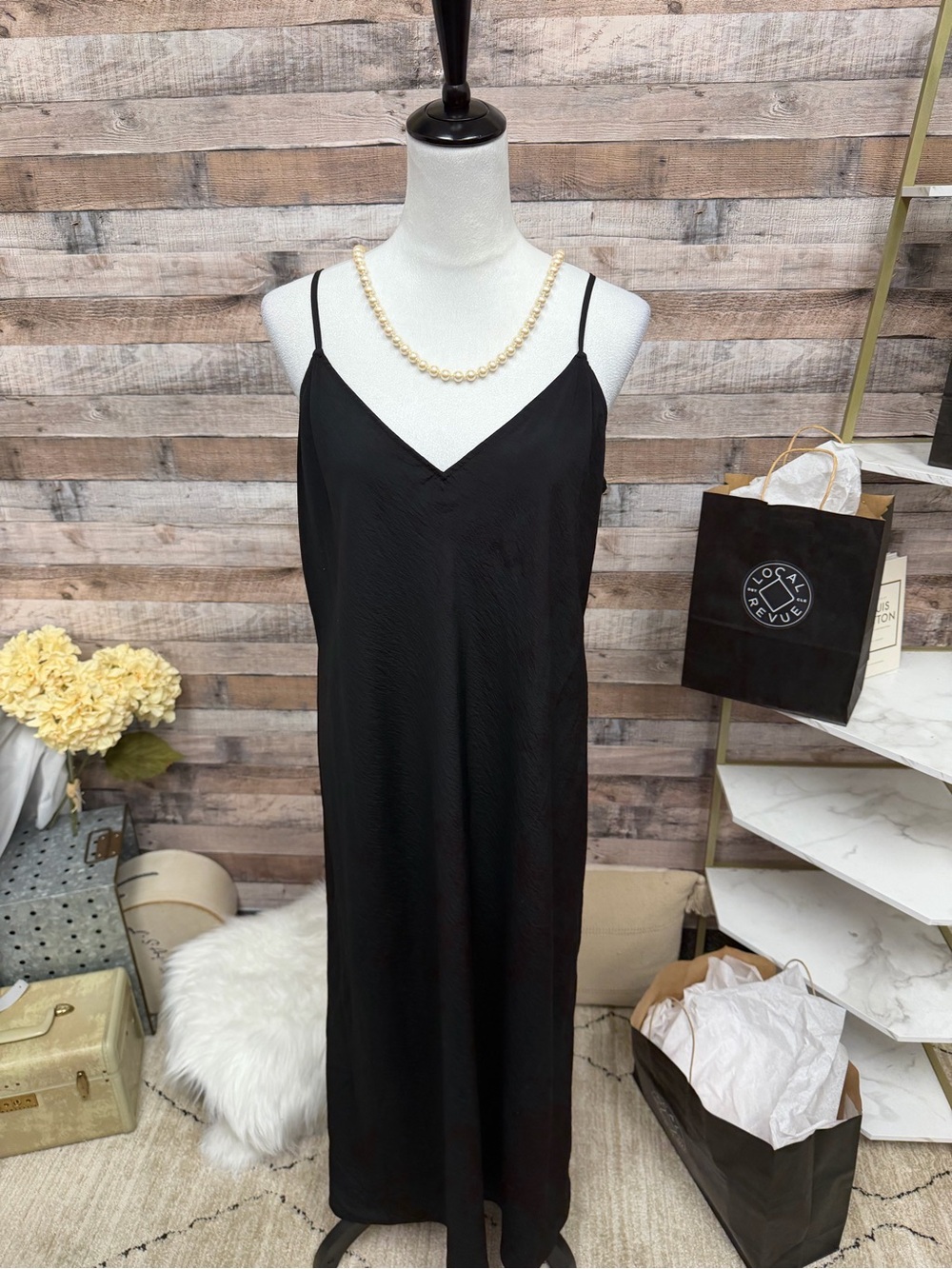 GAP Black Spaghetti Strap Maxi Dress - Picture 4 of 5